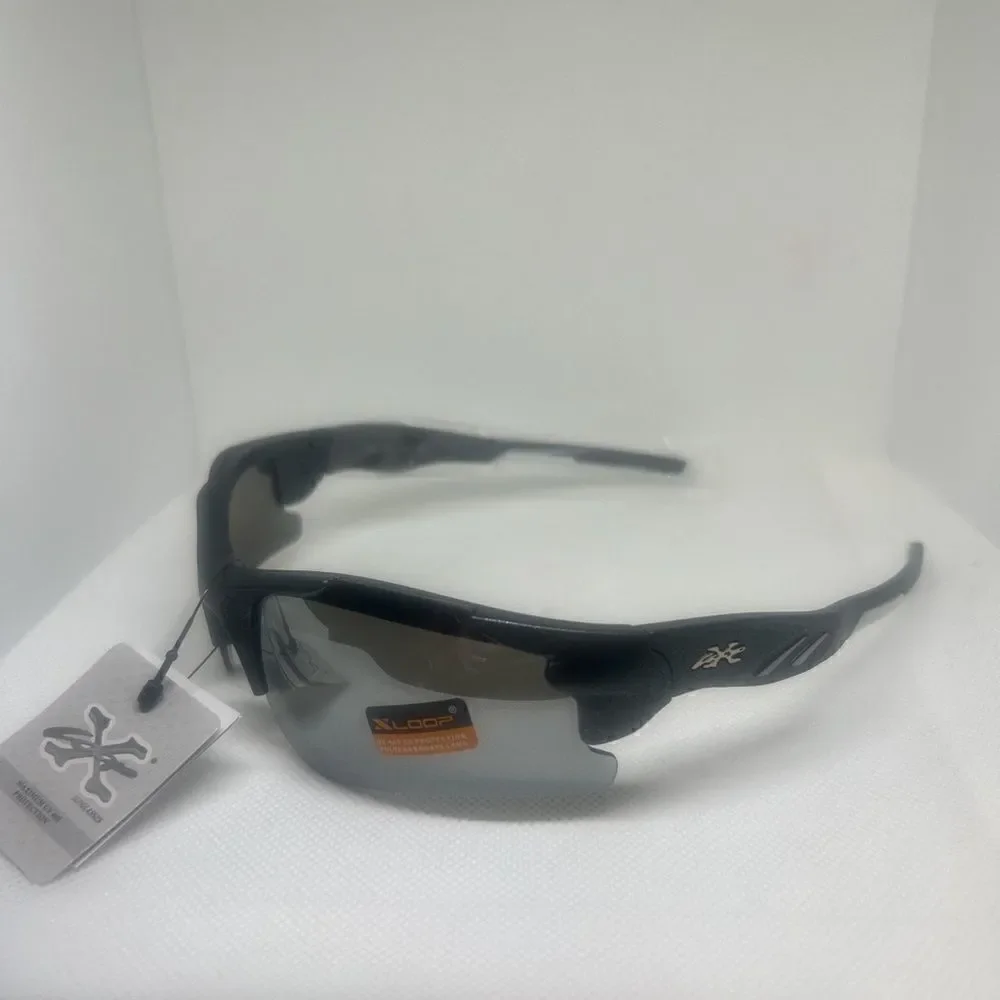 X-Loop Wrap Semi-Rimless Mens Shades Sunglasses